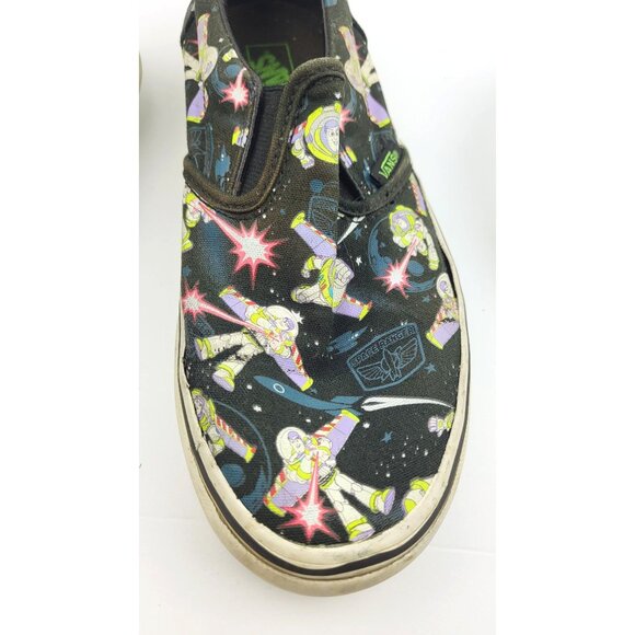 Buzz Light Year Vans Asher Slip-On Kids Sneaker‎ - Size 4 - Picture 5 of 10